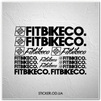 Набір наклейок на велосипед "FITBIKECO", наклейки на раму.