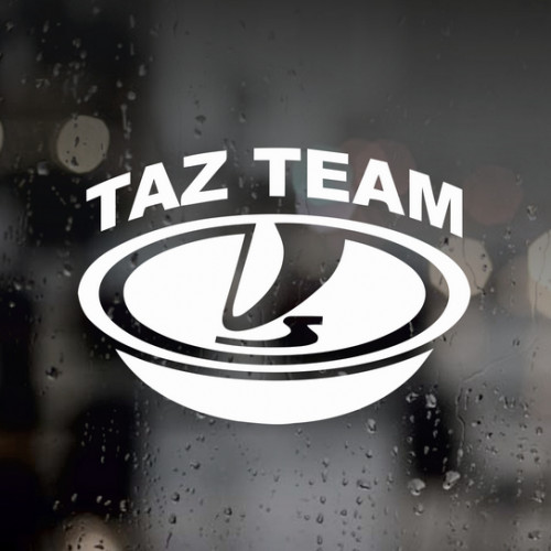 Наклейка на авто - TAZ TEAM