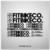 Набор наклеек на велосипед "FITBIKECO", наклейки на раму.