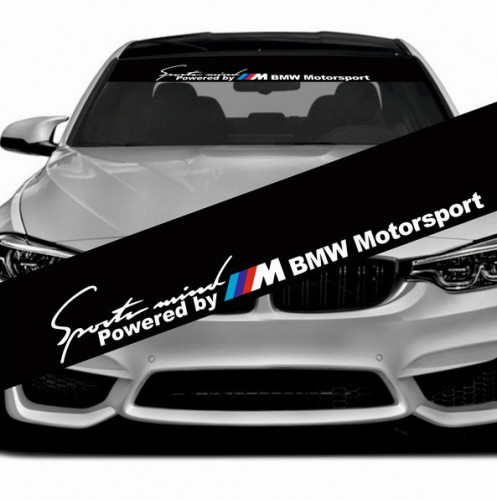 Сонцезахисна наклейка на лобове скло автомобіля - Sports mind BMW Motorsport