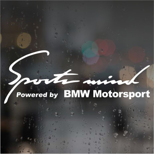 Вінілова наклейка Sports mind produced by BMW Motorsport