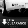 Виниловая наклейка на автомобиль - Low Clearance