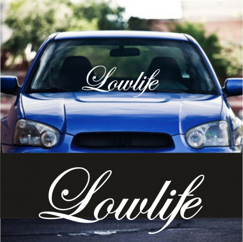 Вінілова наклейка на лобове скло - LowLife