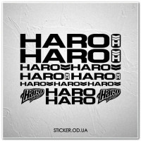 Набор наклеек на велосипед HARO, наклейки на раму.