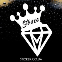 Вінілова наклейка на автомобіль - Діамант, Diamant Stance